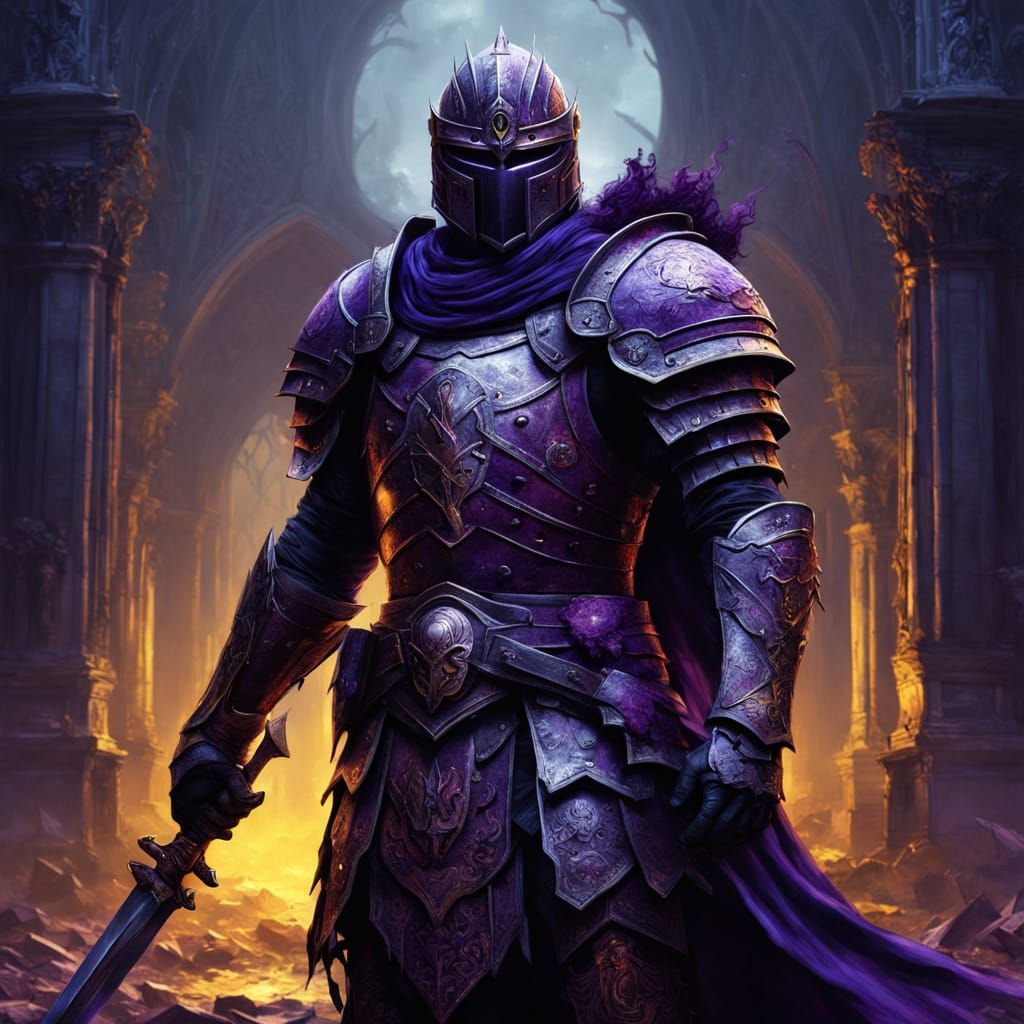 Warrior Woman in Gothic Horror Art