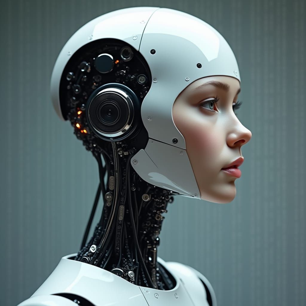 Photorealistic Robot with Human Female Face