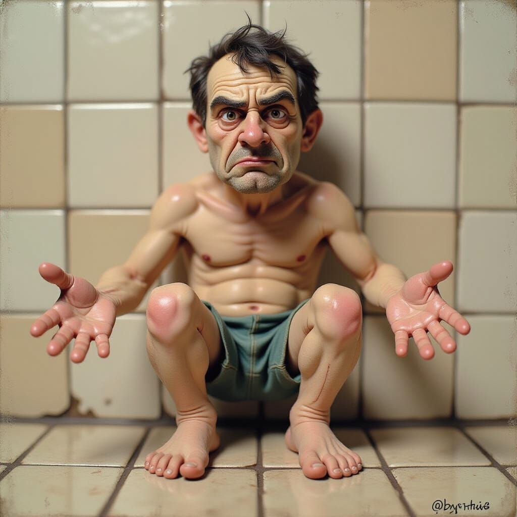 AI Generated Distorted Image with Negative Prompt