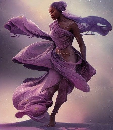 Elegant Jedi Woman in Fantasy Style