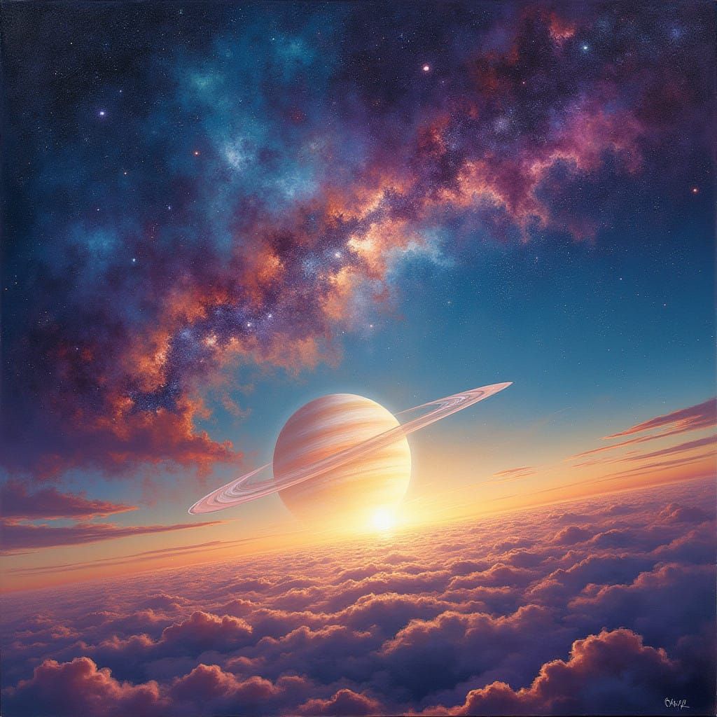 Cosmic Dreamscape in Vibrant Color