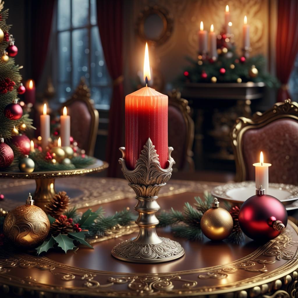 Christmas candle