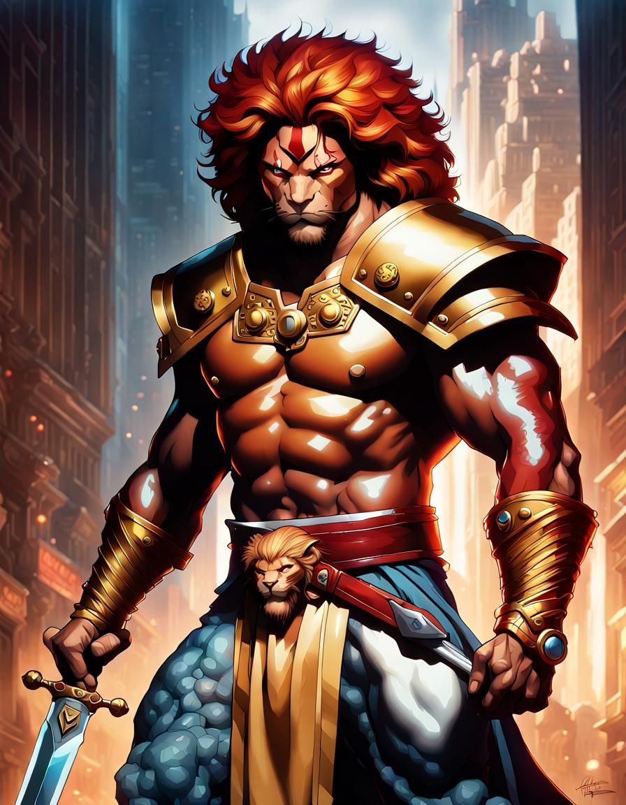 Thundercat, Lion-O wielding the legendary Sword of Omens 01