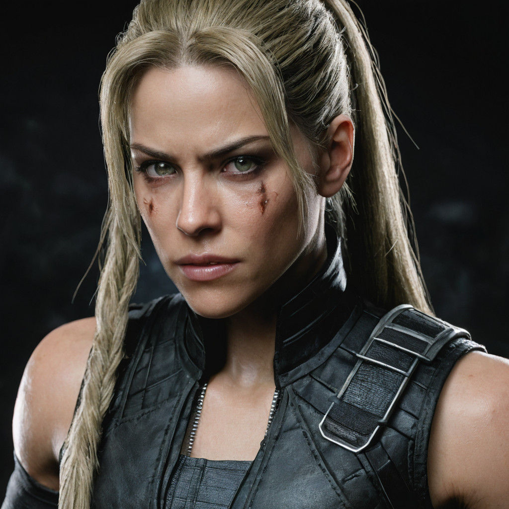 Lauren German as Cyberpunk-Inspired Sonya Blade