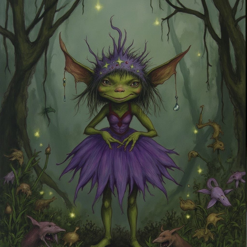 Dressed for the goblin ball