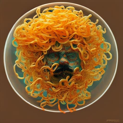 Glass Noodle Head in Maelstrom of Ramen