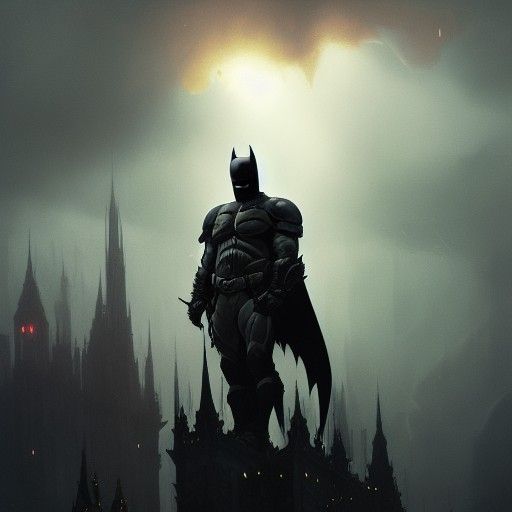 Hyperdetailed Dark Knight Fantasy Concept Art