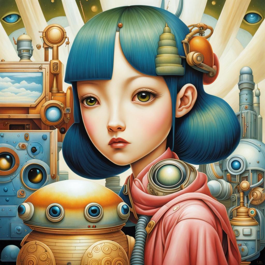 Surreal Robotic Eye Art