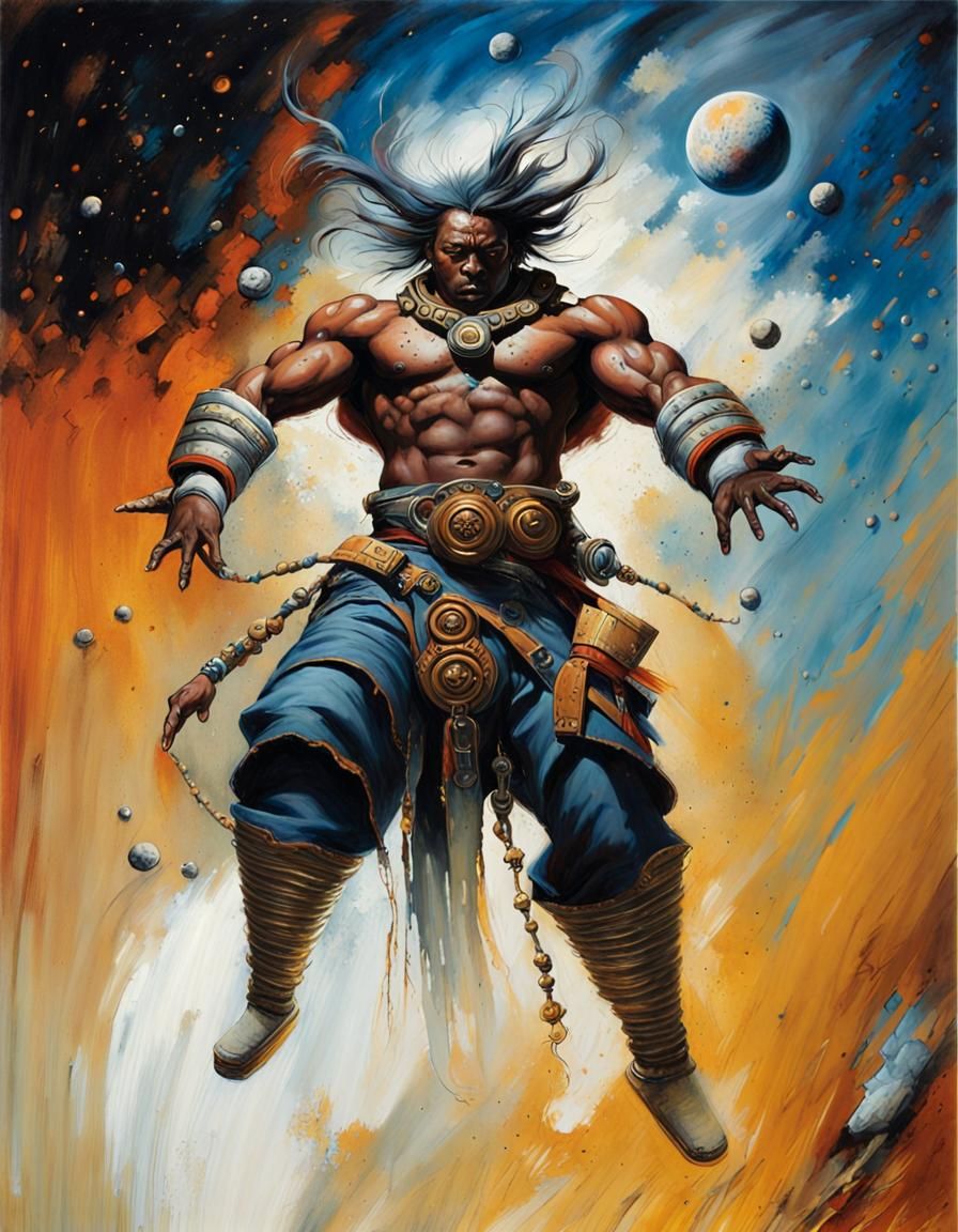 Galactic Power Unleashed: A Simon Bisley Inspired Illustrati...