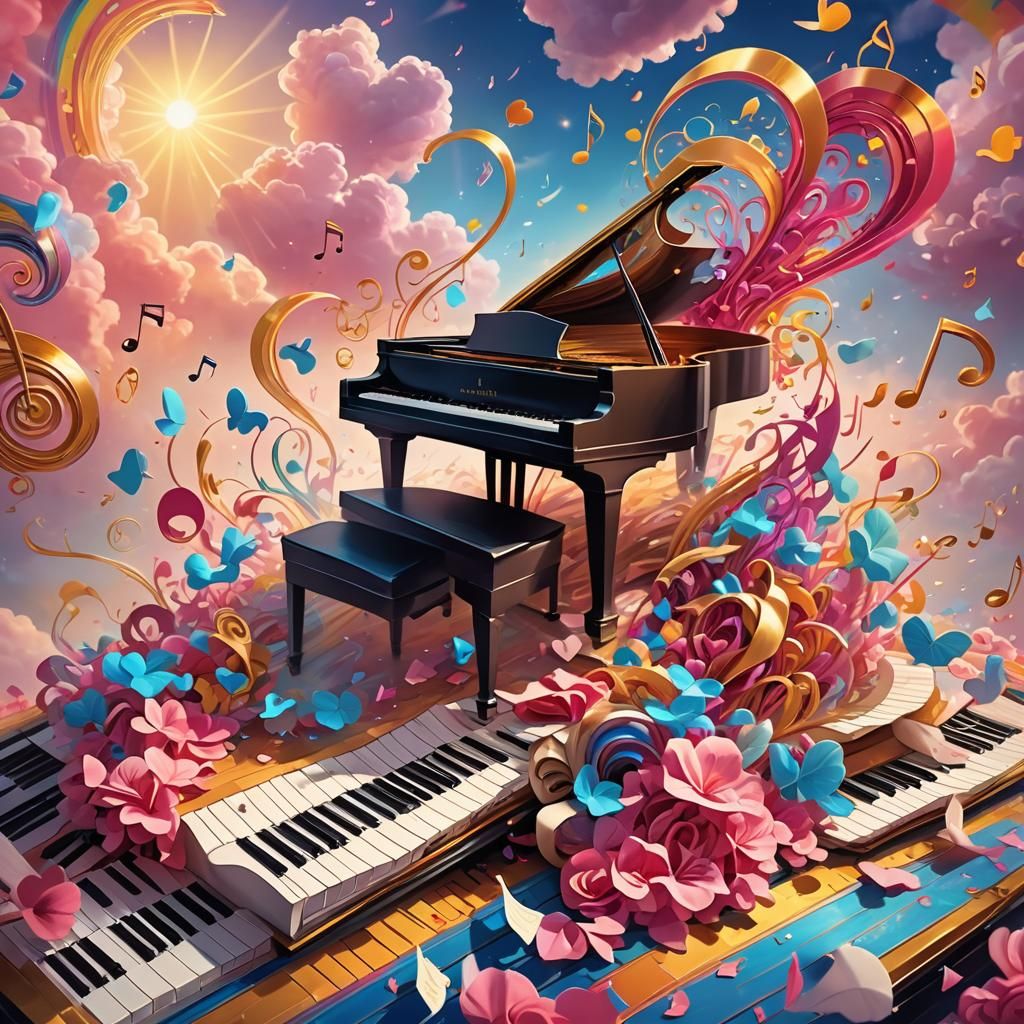 Magical Piano Plays a Love Song