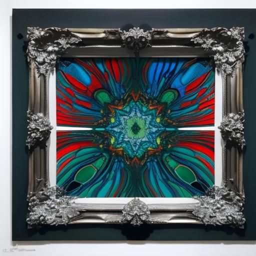 Surrealist Expressionist Masterpiece in Triadic Colors
