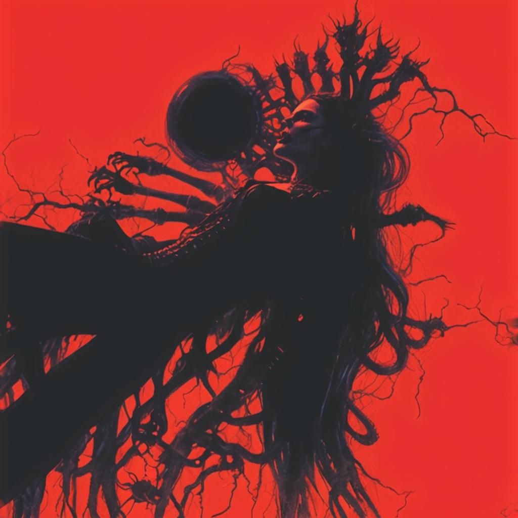 Vampire Black Metal Band in Dark Fantasy Style