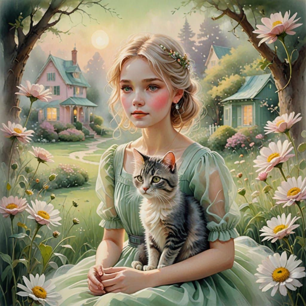 Whimsical Provençal Dream in Soft Pastel Hues