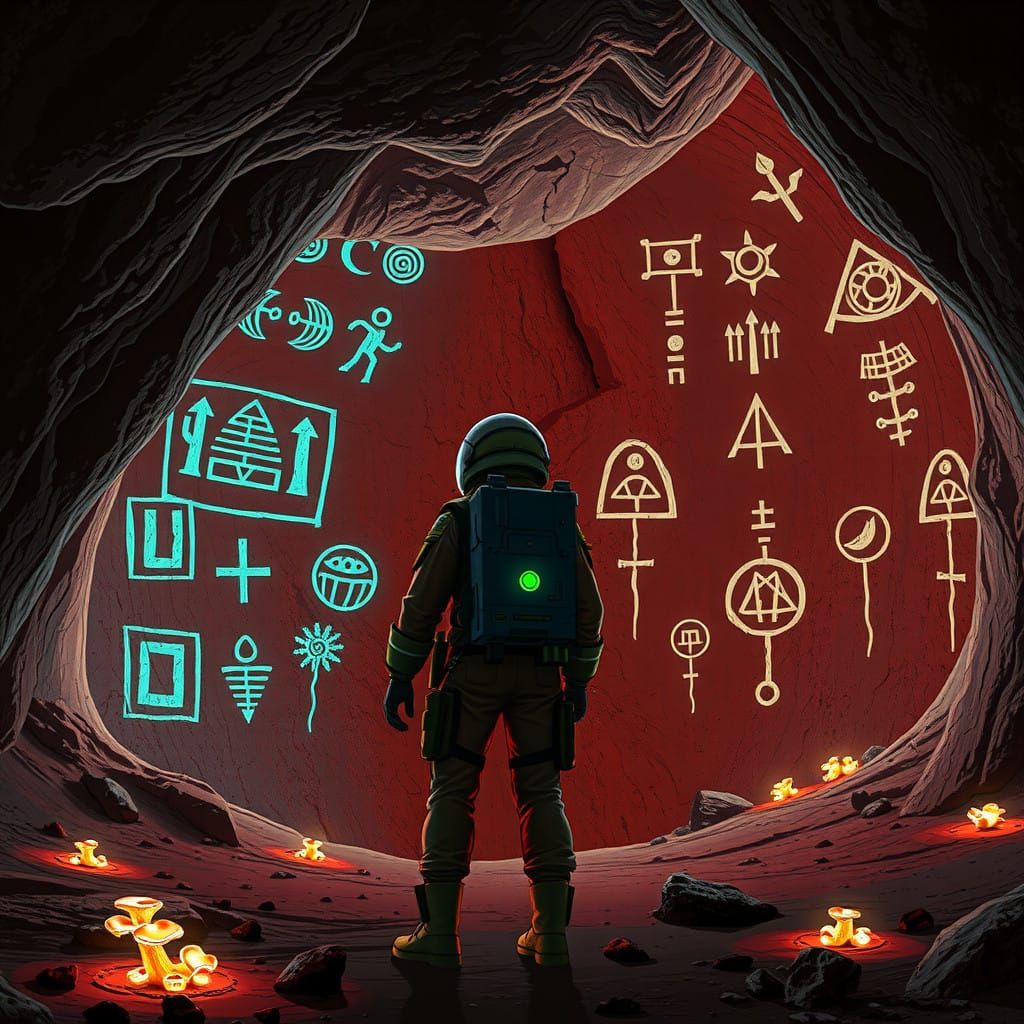 Pioneering Colonist Discovers Ancient Symbols on Mars