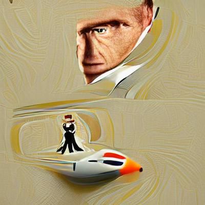 Futuristic Sports Car in Cyberpunk Cityscape