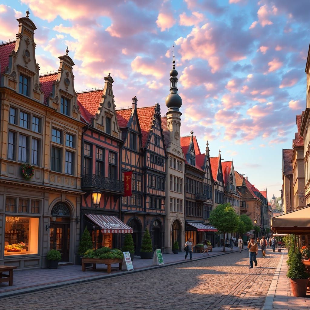 Hanover, Germany in Vibrant Summer Color