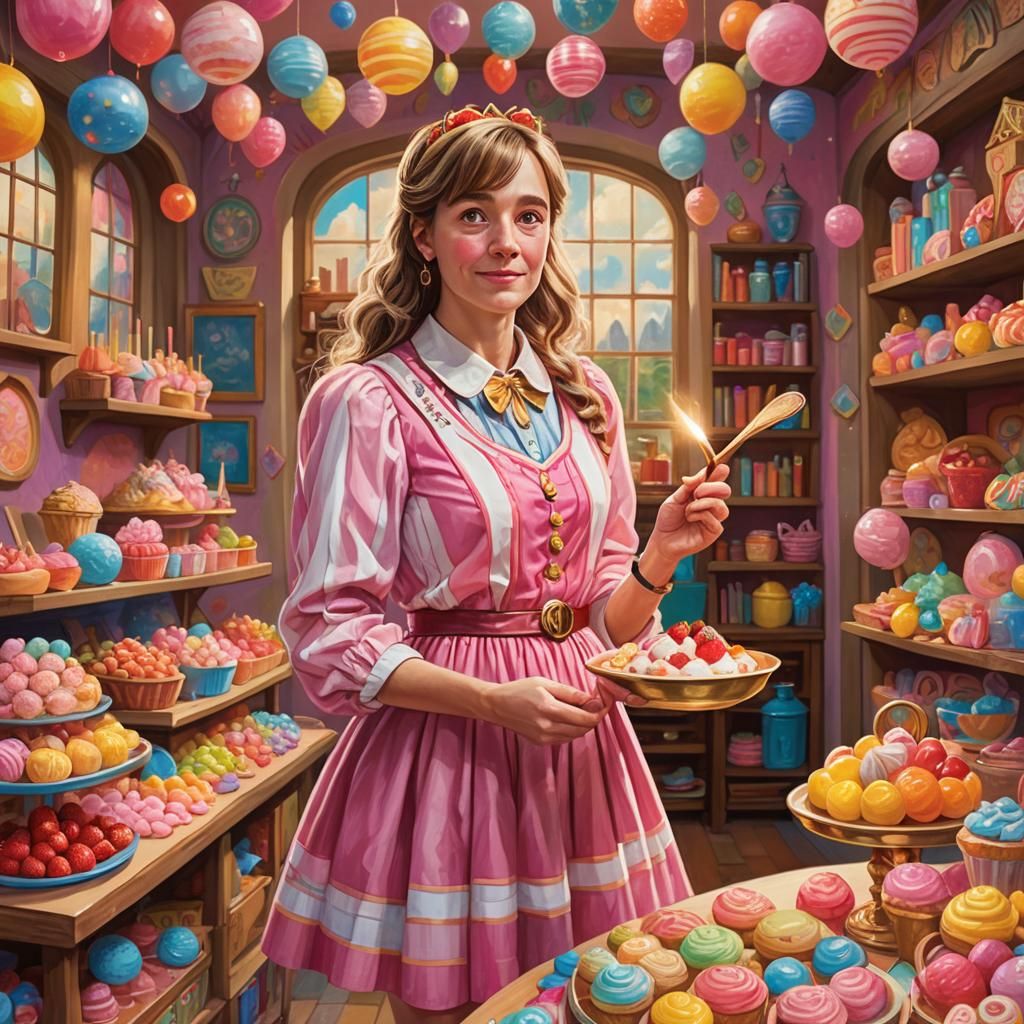 Strawberry Shortcake Hogwarts Teacher in Art Nouveau Style