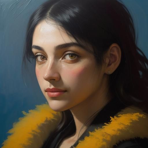 Impasto Skull with Palette Knife and Brushstrokes