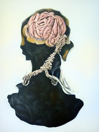 Macabre Oil Painting: Suicidal Thoughts