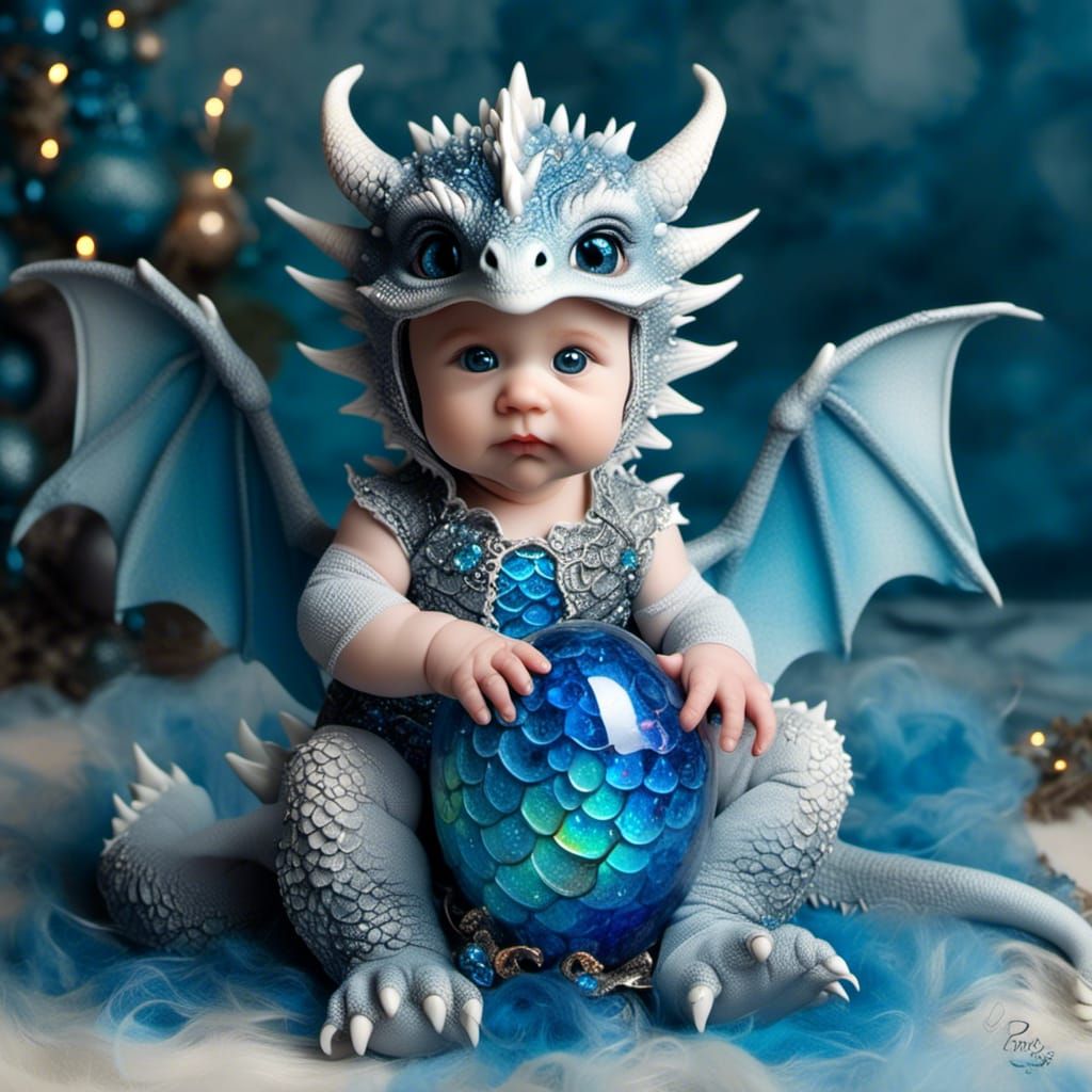 Baby as a dragon