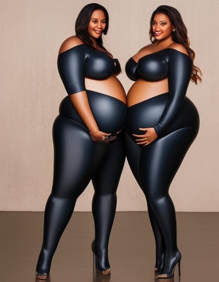 Fantasy Belly Inflation with Mech-Pumps: Digital Matte Paint...