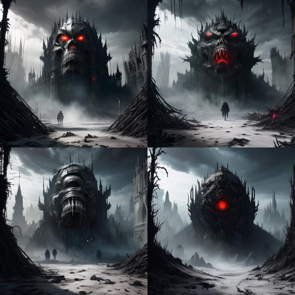 Sinister Creature Emerges in Dark Cinematic Art