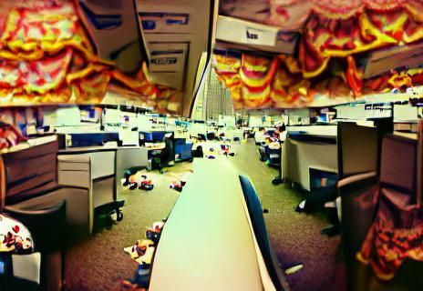 Infinite Cubicle Maze: A Digital Nightmare