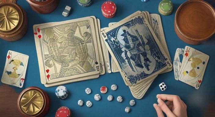 Greek Gods Playing Cards in Anime Style