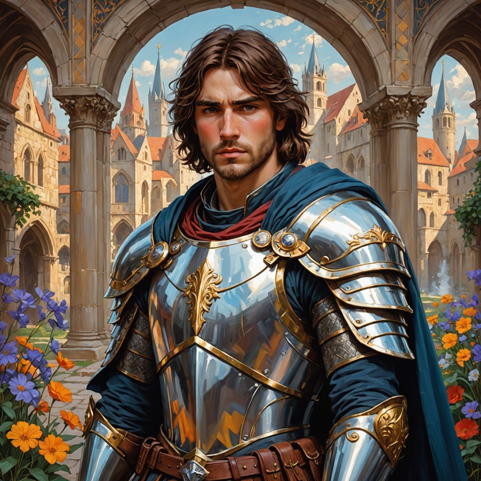 Majestic Paladin in Radiant Armor