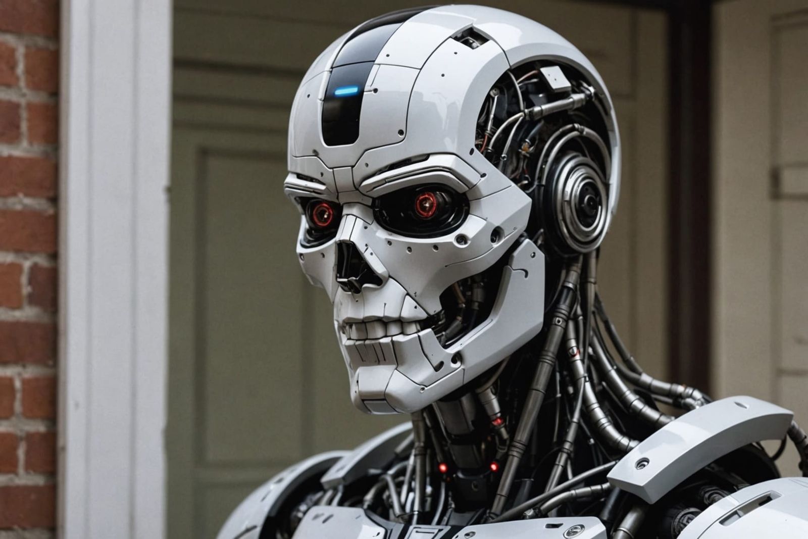 Skynet AI Knocks: A Sci-Fi Encounter