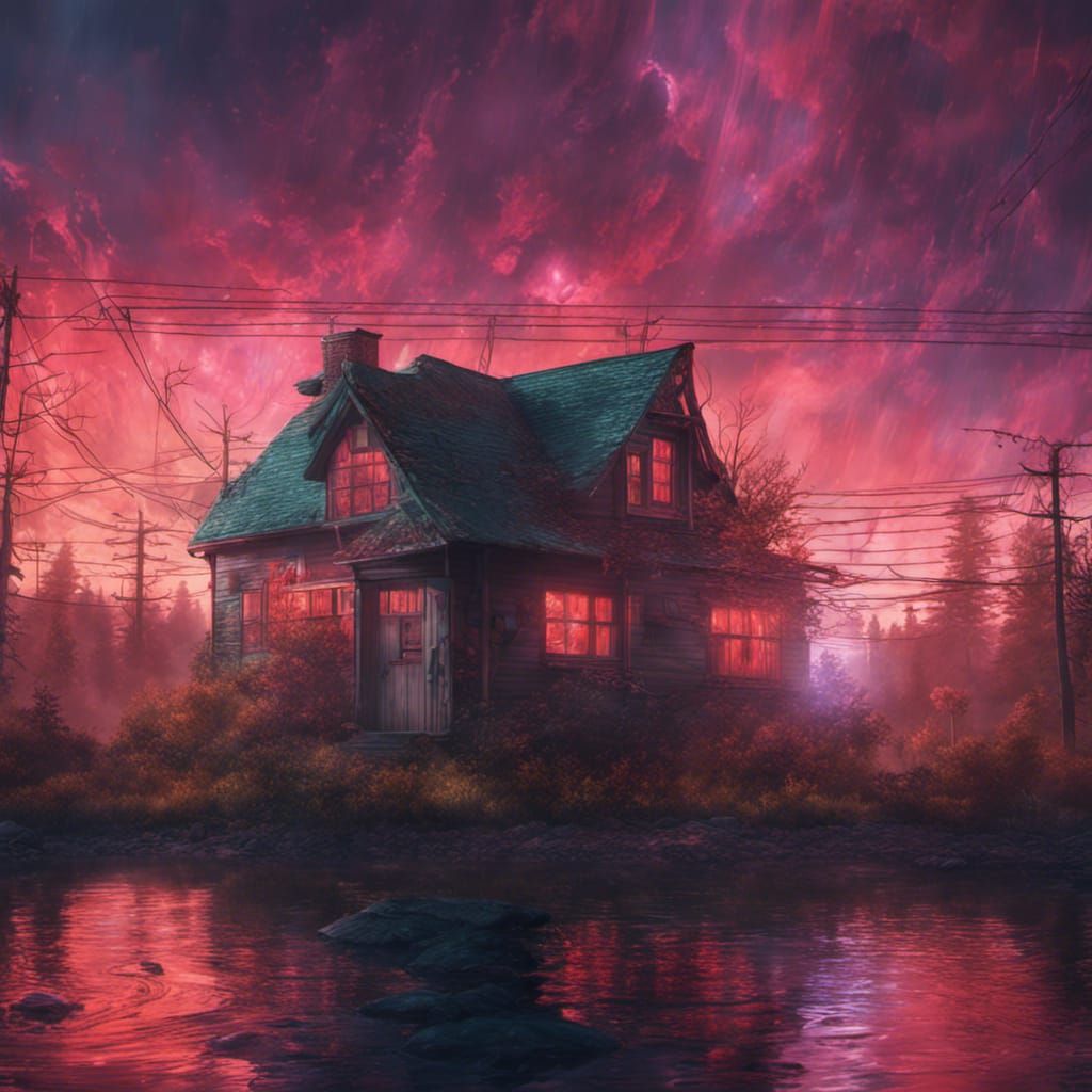 Stranger Things Inspired Matte Painting