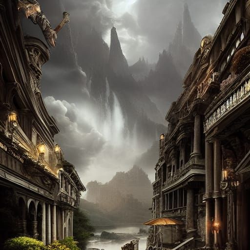 Epic Digital Painting of Man's Desire