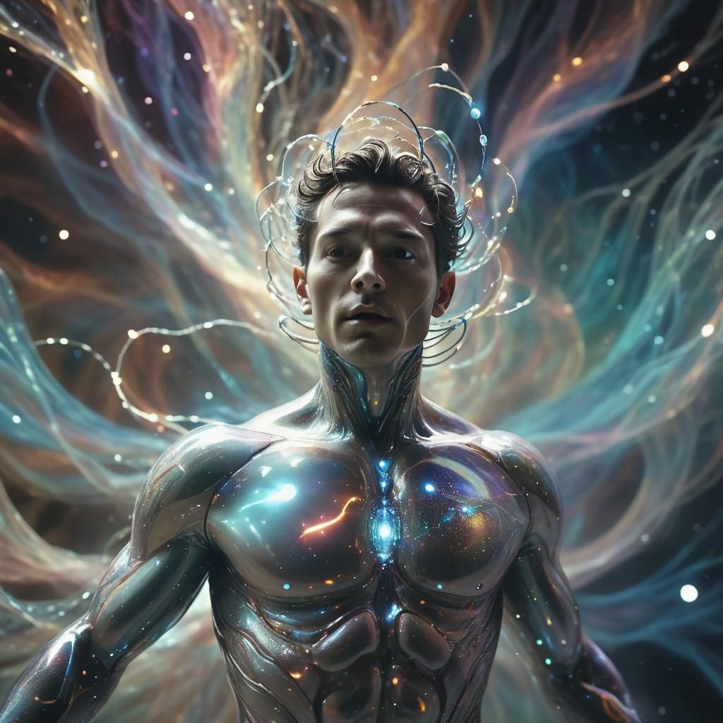 Quantum Dreamscape: Human Aura in Surreal Universe