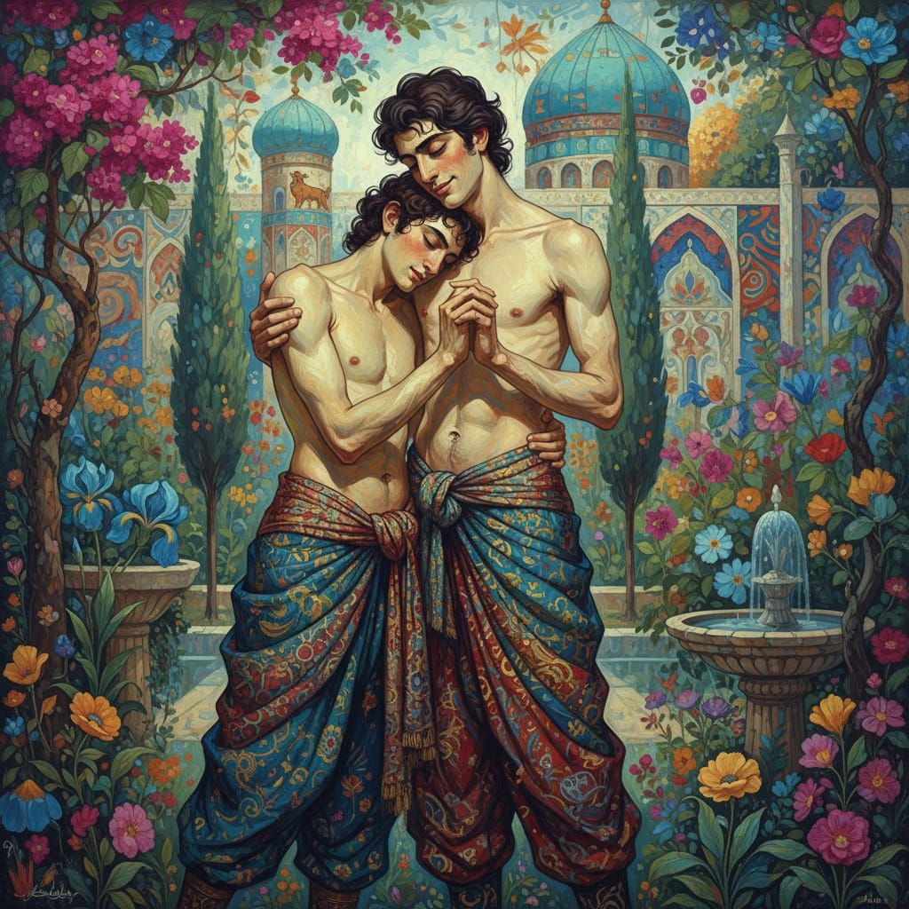 Intimate Embrace in Persian Garden: Tchelitchew & Farshchian...