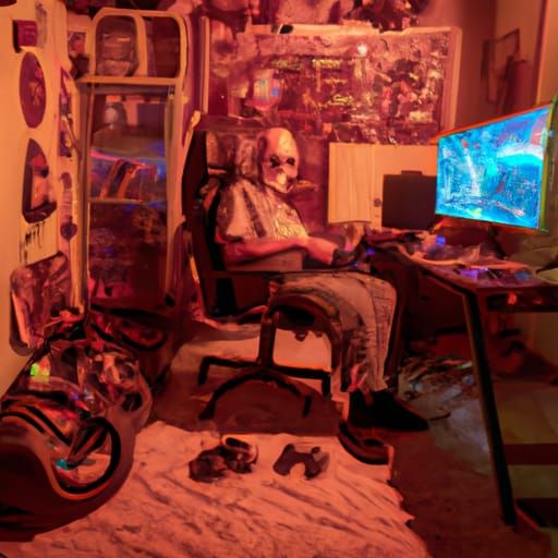 Cyberpunk Gaming Room Inside the Mind