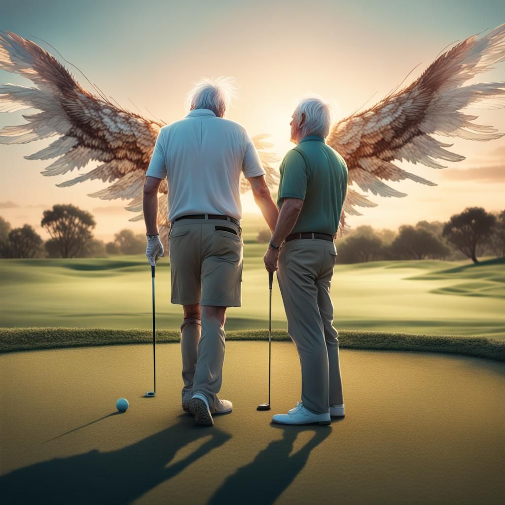 Golfing with an Angel in Griffiths Style