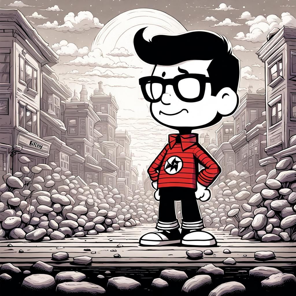 Plastic Man as a Peanuts character Mark Brooks and Dan Mumford, comic book art, perfect, smooth
