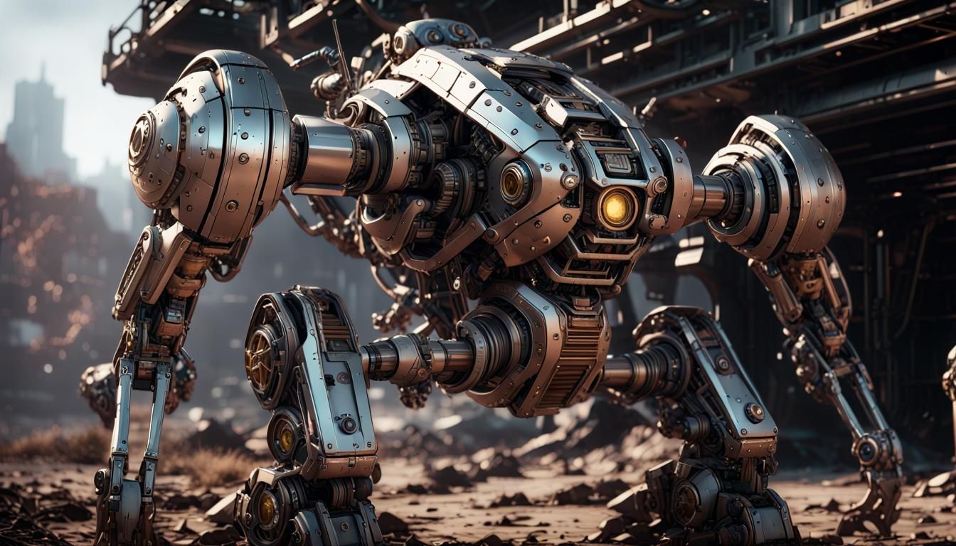 Futuristic Sci-Fi Mech in 8K Resolution