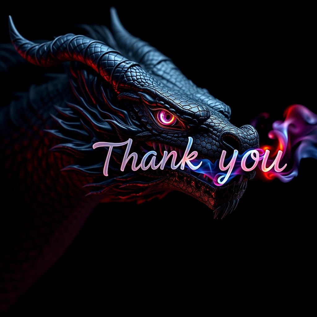 A thank you Dragon