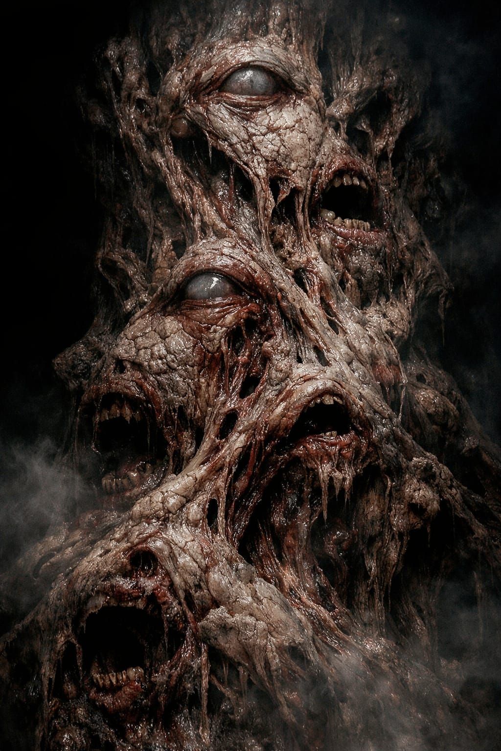 Colossal Fleshy Structure in Cinematic Nightmare