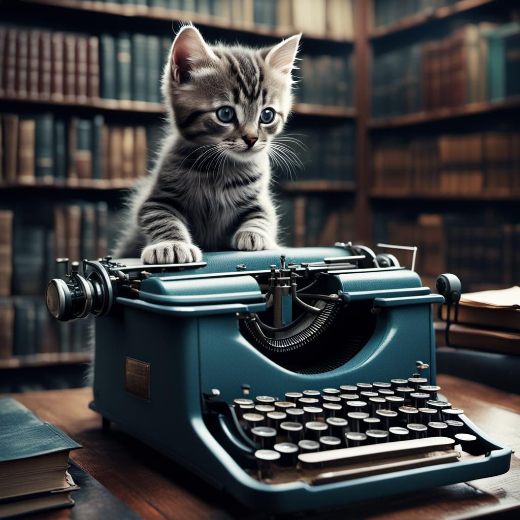 Kitty the book editor