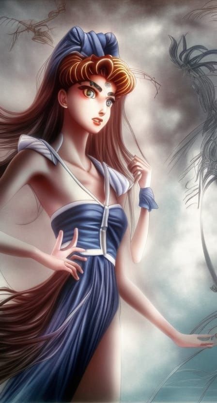 Sailor Moon: Epic Charcoal Drawing