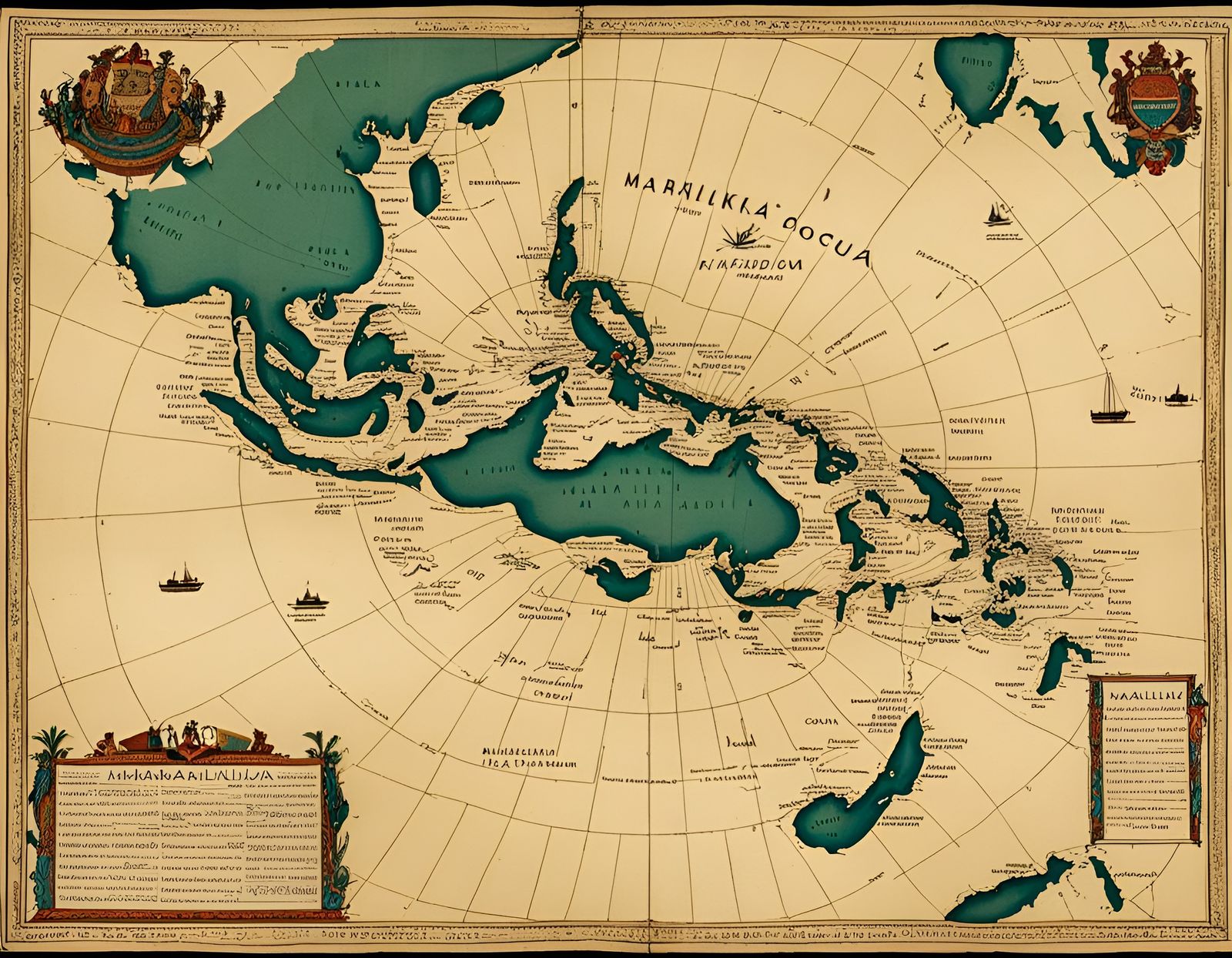 Map of Maharlika Archipelago Kingdom, Circa 1400 CE