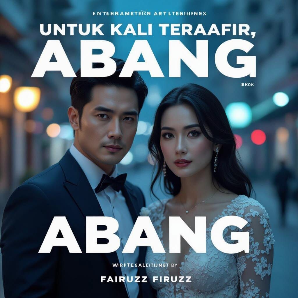 Man and Woman in Dramatic Cinematic Portrait