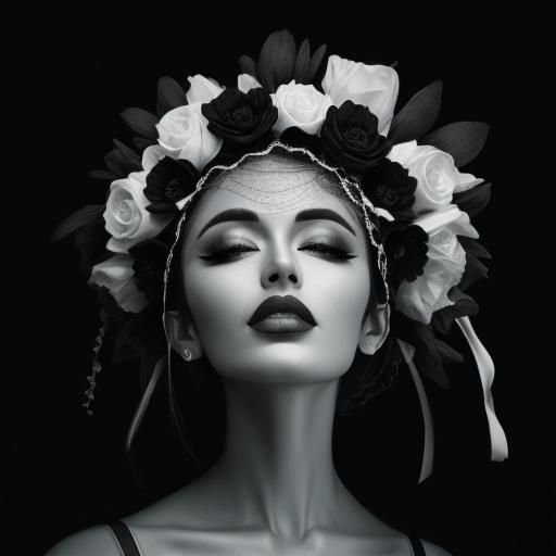 Abstract Black and White Pattern