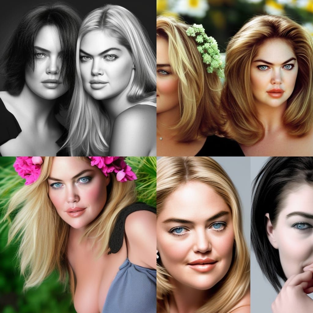 Sharon Stone and Kate Upton: Professional Photography