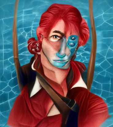 Water Genasi Swashbuckler: A Treasure Planet Homage