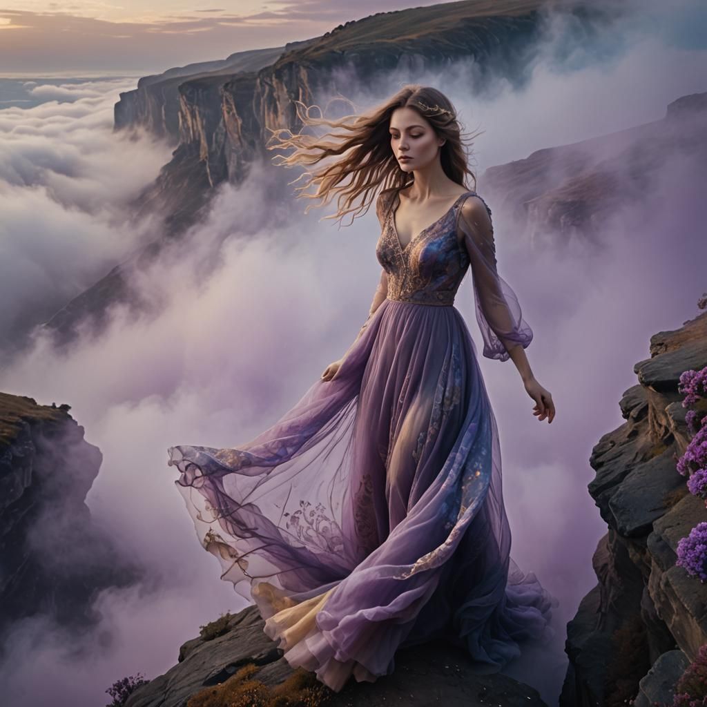 Surrealist Dreamworld Scene in Vibrant Colors