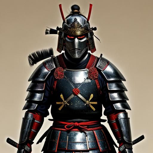 Detailed AI-Generated Samurai Armor