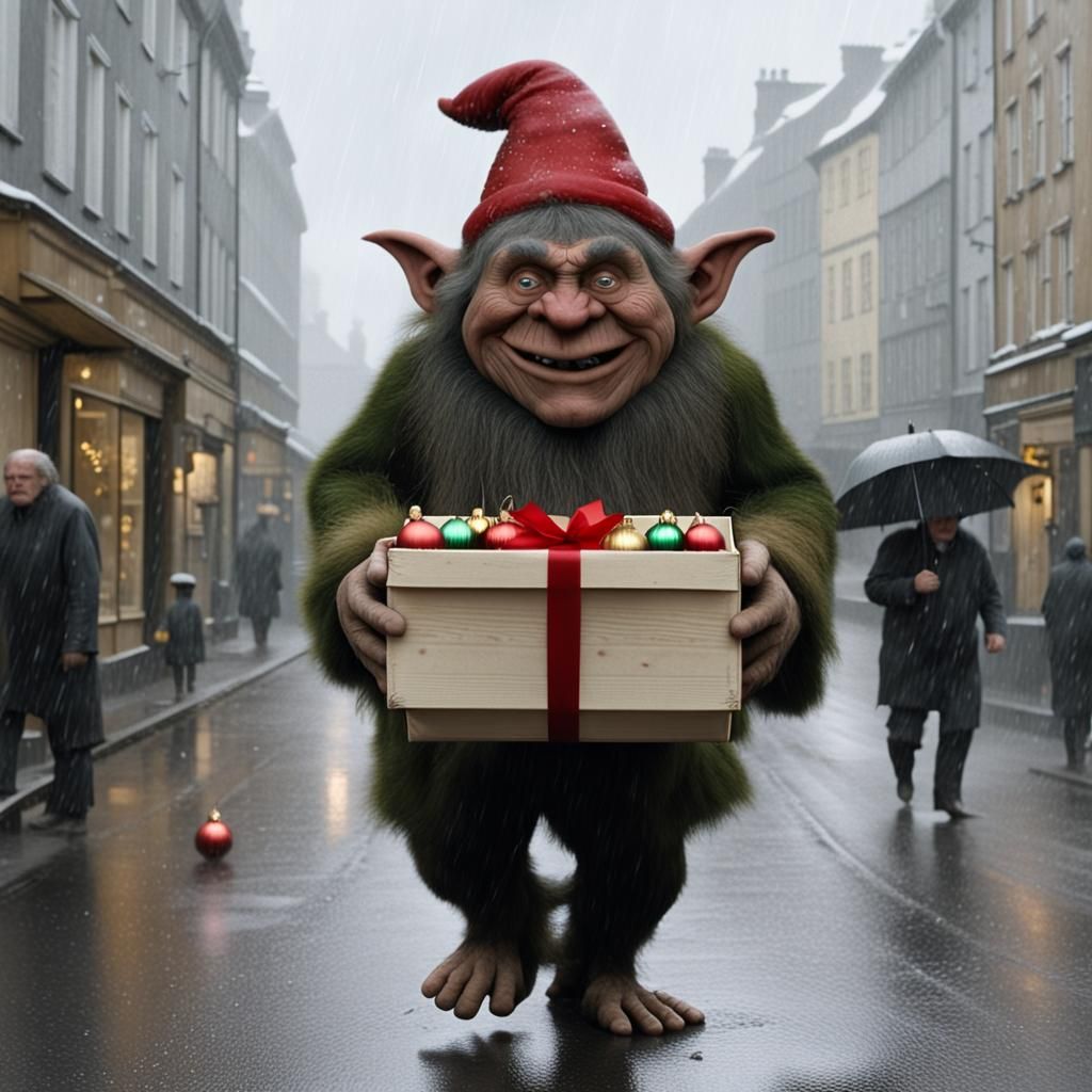 Troll with Christmas Ornaments, Andersson Style